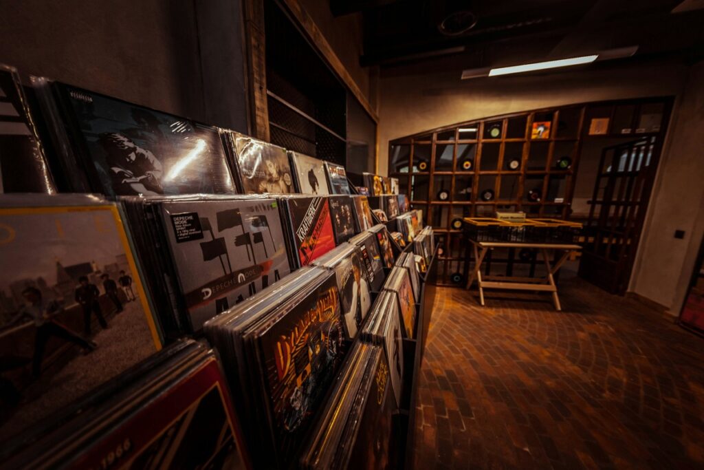 Vinyl record shop